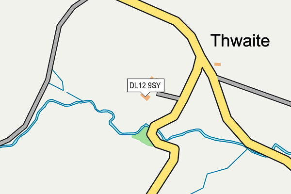 DL12 9SY map - OS OpenMap – Local (Ordnance Survey)