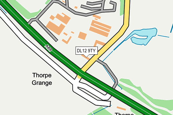 DL12 9TY map - OS OpenMap – Local (Ordnance Survey)