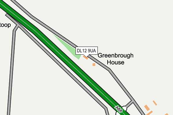 DL12 9UA map - OS OpenMap – Local (Ordnance Survey)