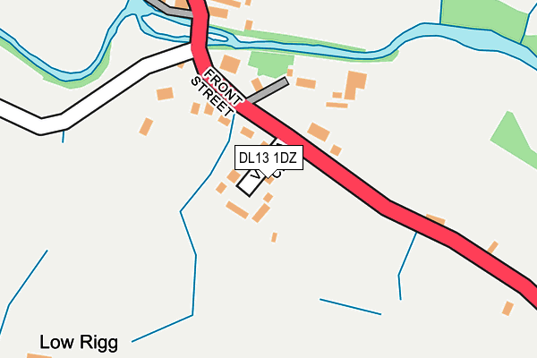 DL13 1DZ map - OS OpenMap – Local (Ordnance Survey)