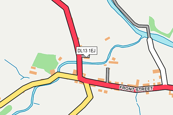 DL13 1EJ map - OS OpenMap – Local (Ordnance Survey)