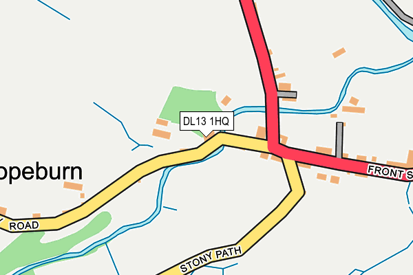 DL13 1HQ map - OS OpenMap – Local (Ordnance Survey)
