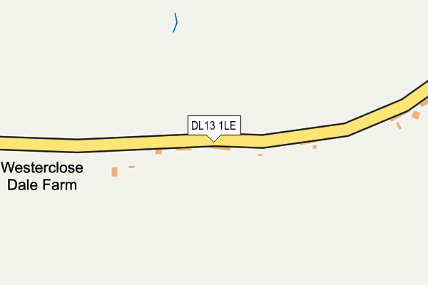 DL13 1LE map - OS OpenMap – Local (Ordnance Survey)