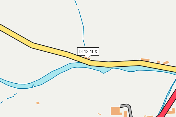 DL13 1LX map - OS OpenMap – Local (Ordnance Survey)
