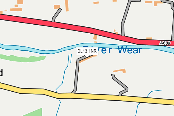 DL13 1NR map - OS OpenMap – Local (Ordnance Survey)