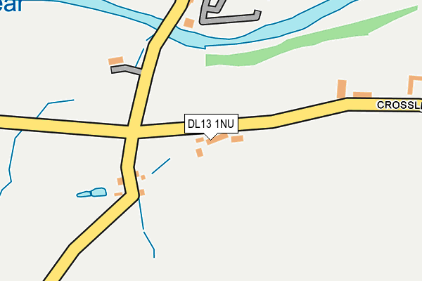 DL13 1NU map - OS OpenMap – Local (Ordnance Survey)