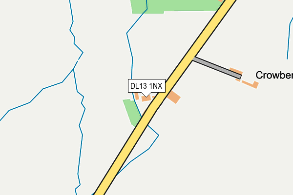DL13 1NX map - OS OpenMap – Local (Ordnance Survey)
