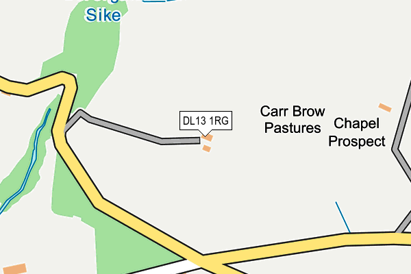 DL13 1RG map - OS OpenMap – Local (Ordnance Survey)