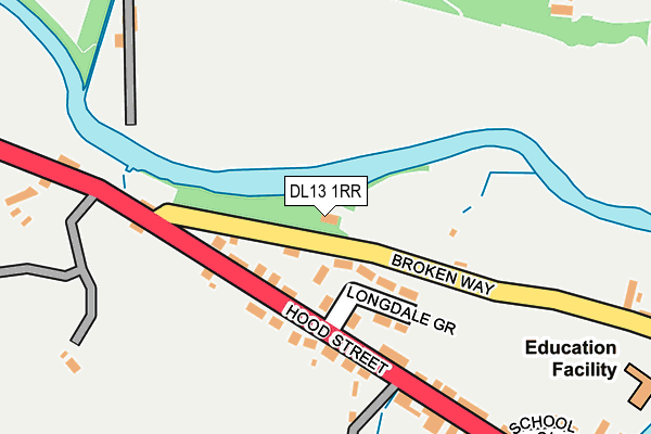 DL13 1RR map - OS OpenMap – Local (Ordnance Survey)