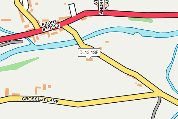 DL13 1SF map - OS OpenMap – Local (Ordnance Survey)