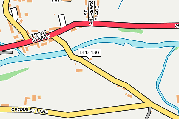 DL13 1SG map - OS OpenMap – Local (Ordnance Survey)