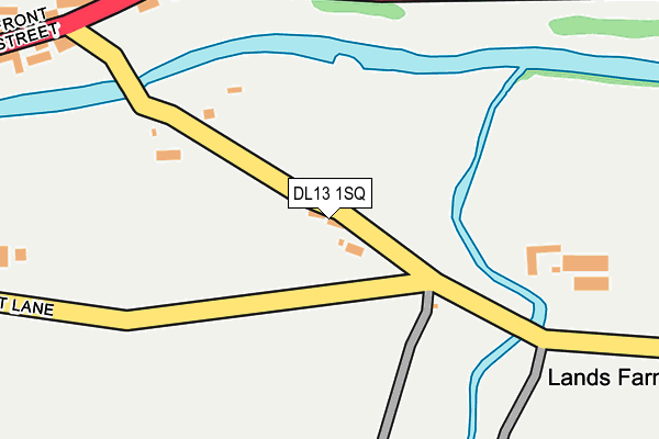 DL13 1SQ map - OS OpenMap – Local (Ordnance Survey)
