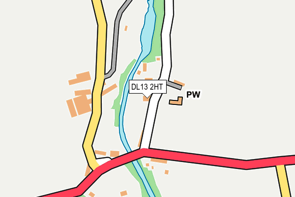 DL13 2HT map - OS OpenMap – Local (Ordnance Survey)