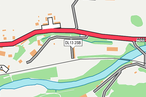 DL13 2SB map - OS OpenMap – Local (Ordnance Survey)