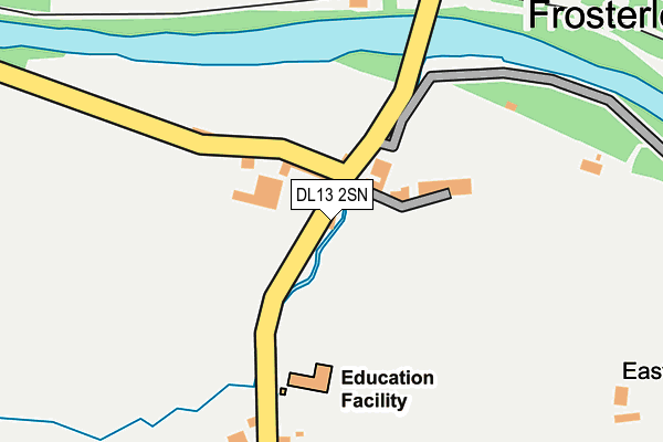 DL13 2SN map - OS OpenMap – Local (Ordnance Survey)