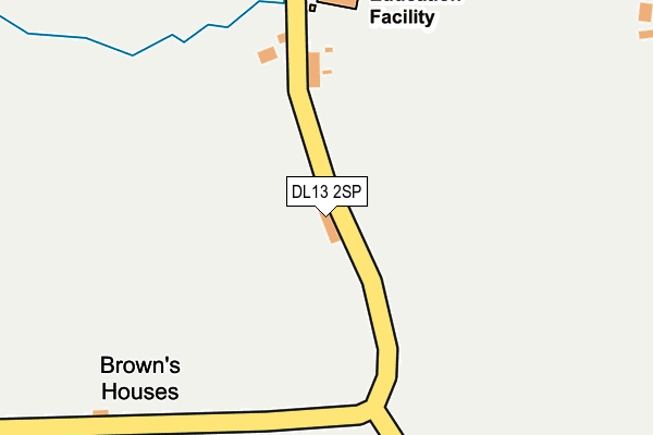 DL13 2SP map - OS OpenMap – Local (Ordnance Survey)