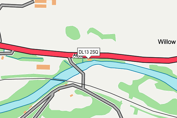 DL13 2SQ map - OS OpenMap – Local (Ordnance Survey)