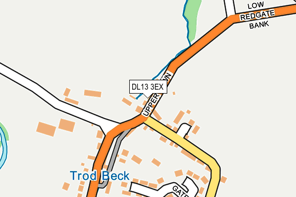 DL13 3EX map - OS OpenMap – Local (Ordnance Survey)