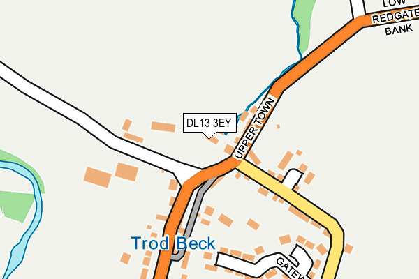 DL13 3EY map - OS OpenMap – Local (Ordnance Survey)