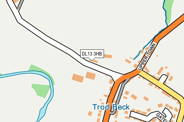 DL13 3HB map - OS OpenMap – Local (Ordnance Survey)