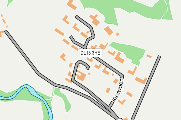 DL13 3HE map - OS OpenMap – Local (Ordnance Survey)