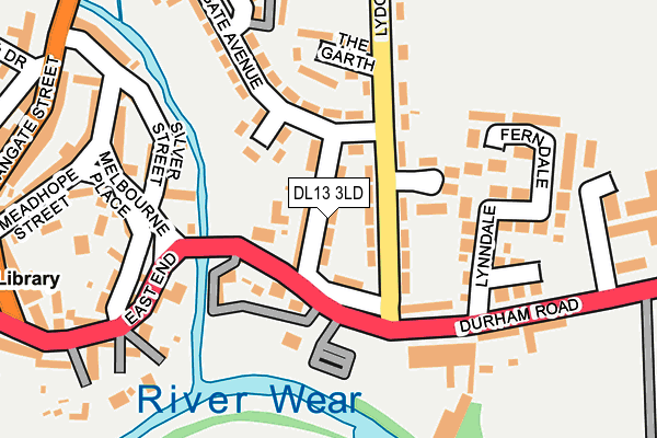 DL13 3LD map - OS OpenMap – Local (Ordnance Survey)