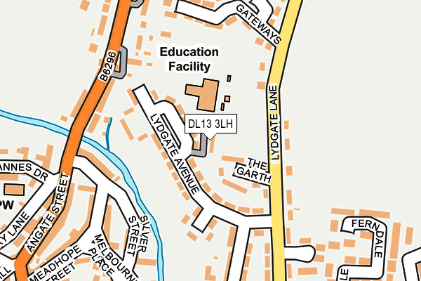 DL13 3LH map - OS OpenMap – Local (Ordnance Survey)