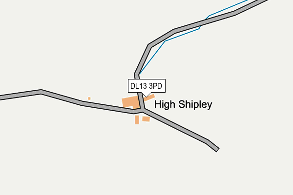 DL13 3PD map - OS OpenMap – Local (Ordnance Survey)