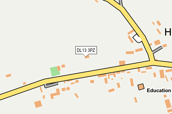 DL13 3PZ map - OS OpenMap – Local (Ordnance Survey)
