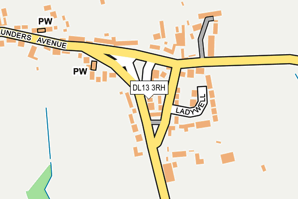 DL13 3RH map - OS OpenMap – Local (Ordnance Survey)
