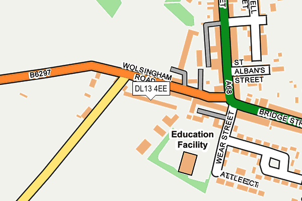 DL13 4EE map - OS OpenMap – Local (Ordnance Survey)
