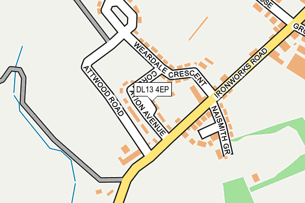 DL13 4EP map - OS OpenMap – Local (Ordnance Survey)