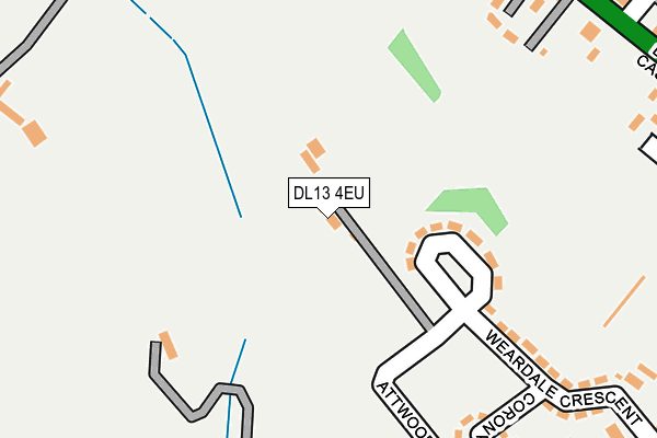 DL13 4EU map - OS OpenMap – Local (Ordnance Survey)