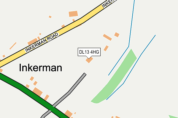 DL13 4HG map - OS OpenMap – Local (Ordnance Survey)