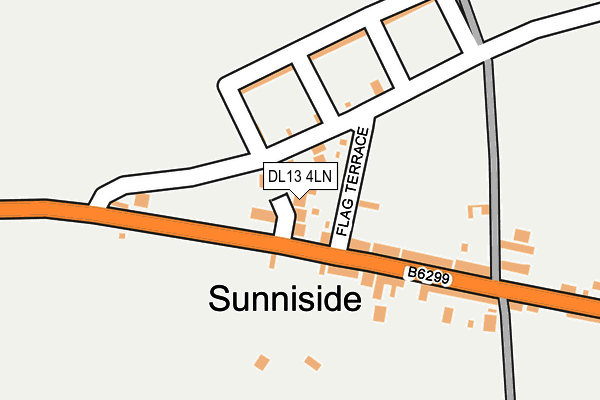 DL13 4LN map - OS OpenMap – Local (Ordnance Survey)