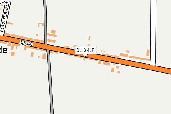 DL13 4LP map - OS OpenMap – Local (Ordnance Survey)