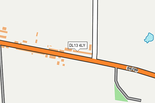 DL13 4LY map - OS OpenMap – Local (Ordnance Survey)