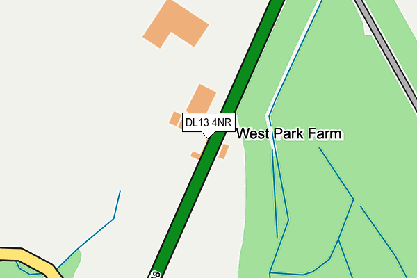 DL13 4NR map - OS OpenMap – Local (Ordnance Survey)