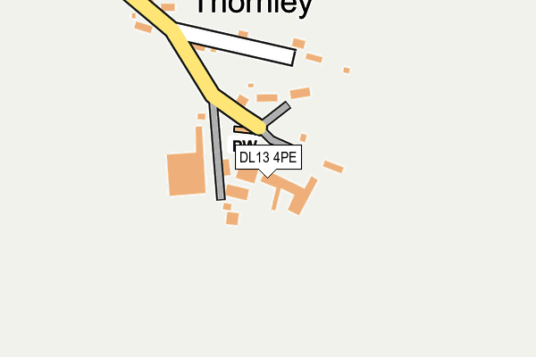 DL13 4PE map - OS OpenMap – Local (Ordnance Survey)