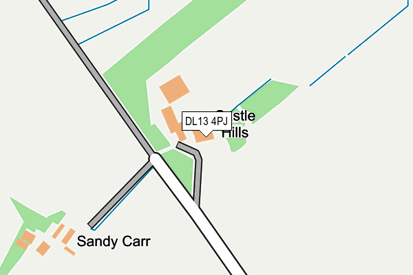 DL13 4PJ map - OS OpenMap – Local (Ordnance Survey)