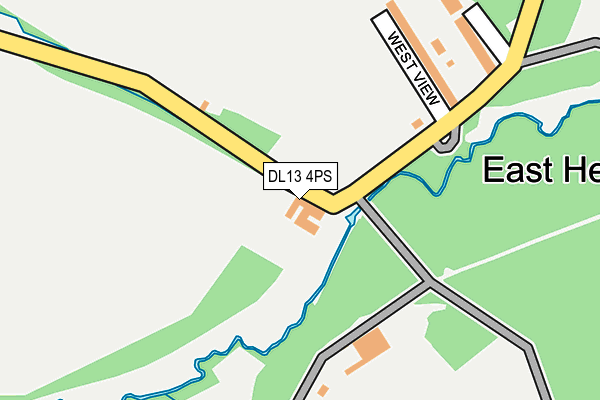 DL13 4PS map - OS OpenMap – Local (Ordnance Survey)