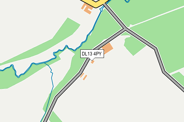 DL13 4PY map - OS OpenMap – Local (Ordnance Survey)