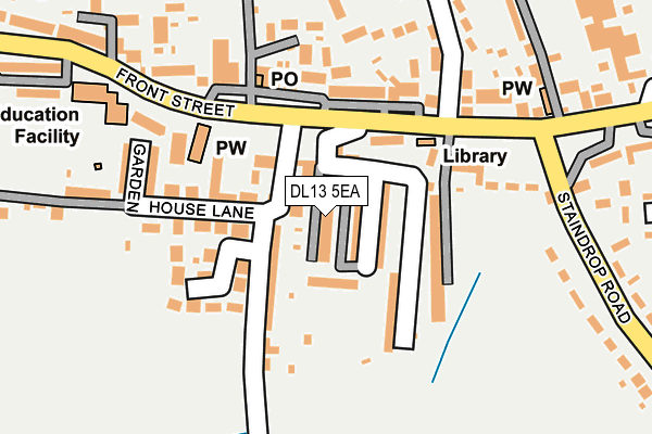 DL13 5EA map - OS OpenMap – Local (Ordnance Survey)