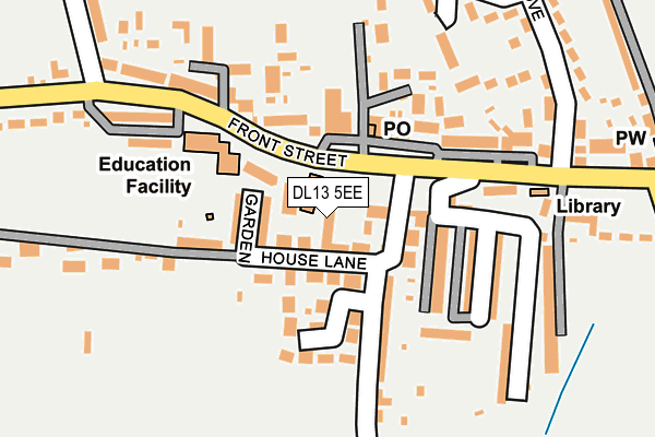 DL13 5EE map - OS OpenMap – Local (Ordnance Survey)