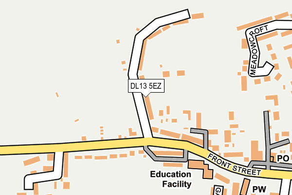 DL13 5EZ map - OS OpenMap – Local (Ordnance Survey)