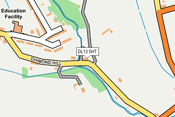 DL13 5HT map - OS OpenMap – Local (Ordnance Survey)
