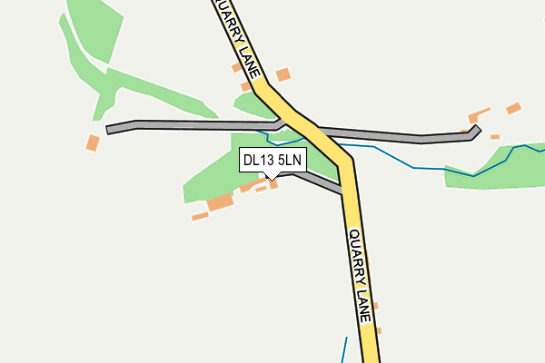 DL13 5LN map - OS OpenMap – Local (Ordnance Survey)