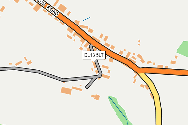 DL13 5LT map - OS OpenMap – Local (Ordnance Survey)