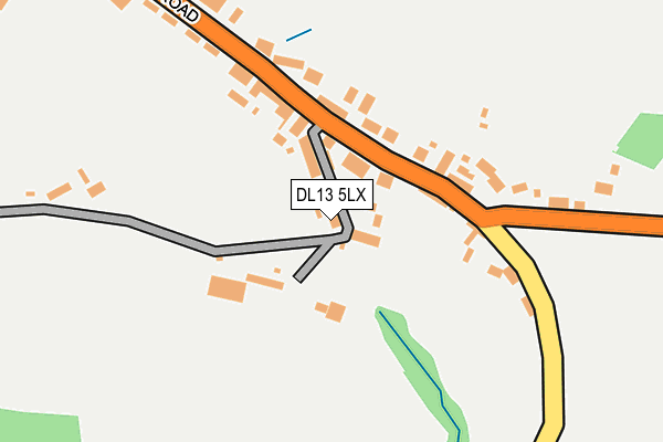 DL13 5LX map - OS OpenMap – Local (Ordnance Survey)