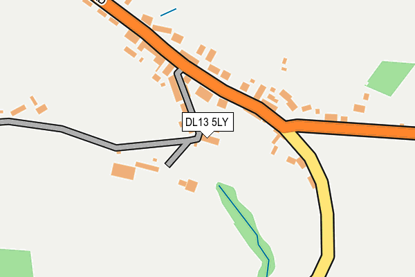 DL13 5LY map - OS OpenMap – Local (Ordnance Survey)